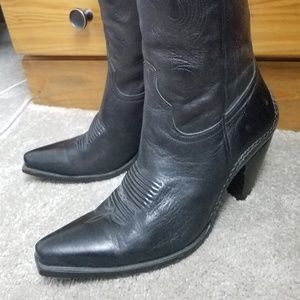 Black cowboy boots GUC Charlie Horse